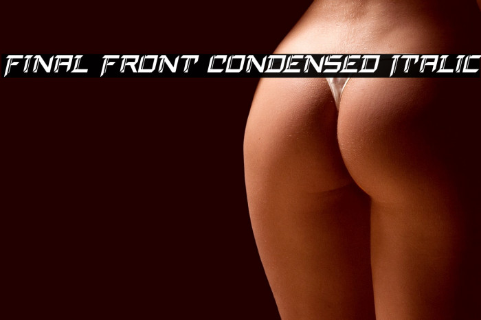 Final Front Condensed Italic Example 3