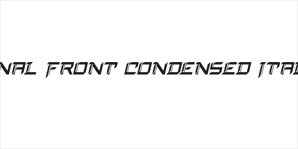Final Front Condensed Italic Logo