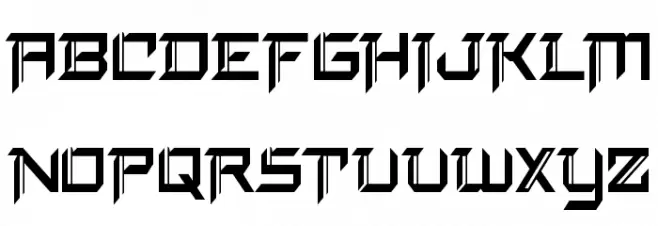 Final Front Condensed Caratteri MAIUSCOLE