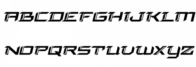 Final Front Expanded Italic Шрифта строчной