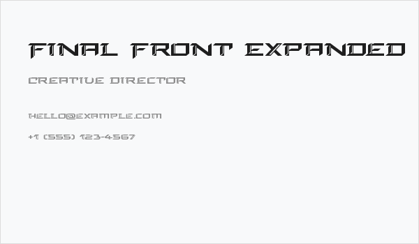 Final Front Expanded Business Card