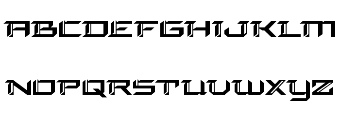 Final Front Expanded Font LOWERCASE
