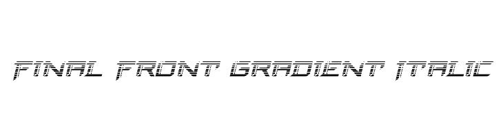 Final Front Gradient Italic  フリーフォントのダウンロード