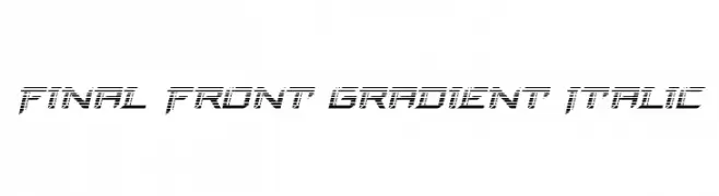 Final Front Gradient Italic  baixar fontes gratis