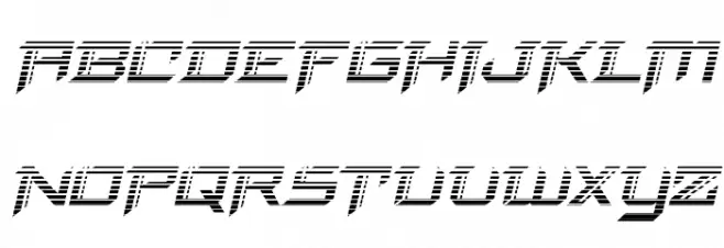 Final Front Gradient Italic फ़ॉन्ट अपरकेस