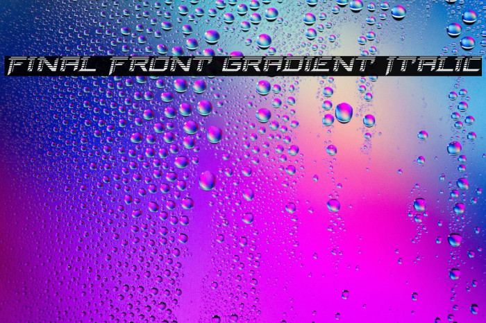 Final Front Gradient Italic Example 1