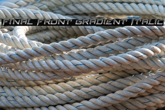 Final Front Gradient Italic Example 2