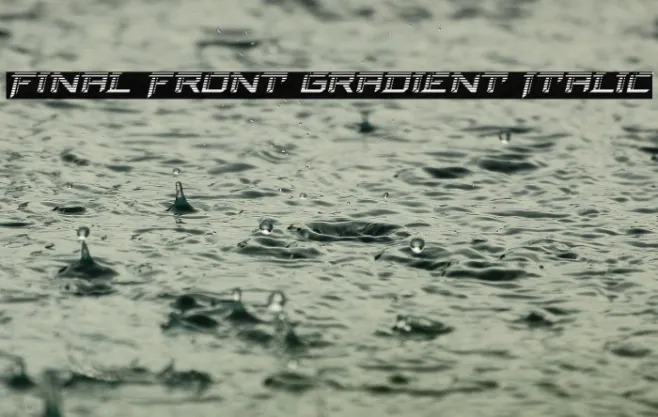 Final Front Gradient Italic Example 3