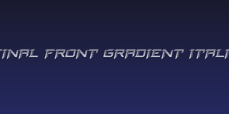 Final Front Gradient Italic Social Header