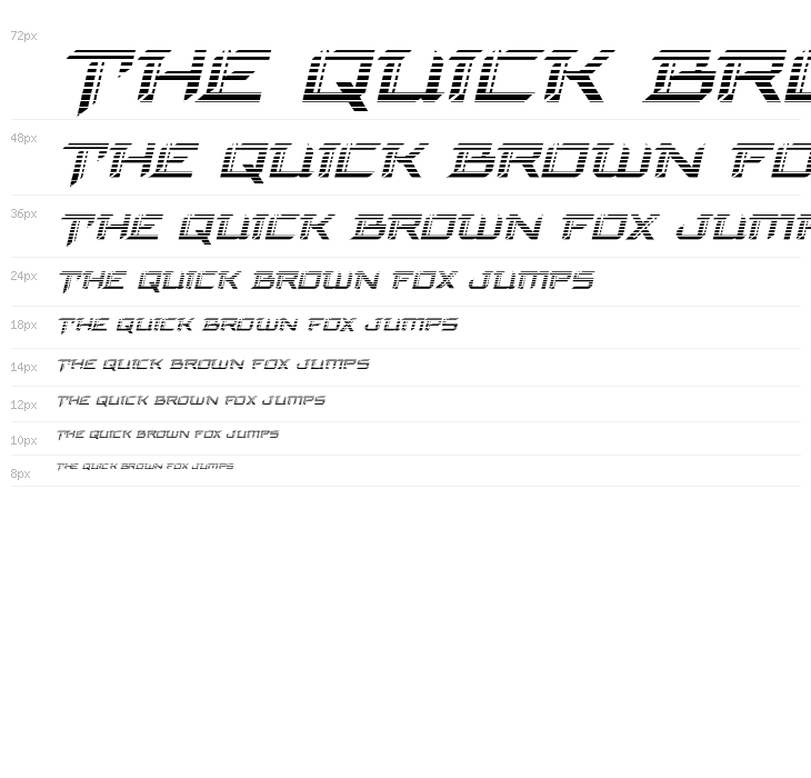 Final Front Gradient Italic Waterfall