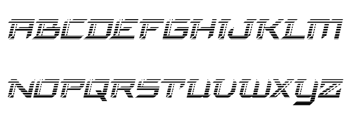 Final Front Gradient Italic Font LOWERCASE