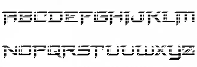Final Front Gradient 字体 大写