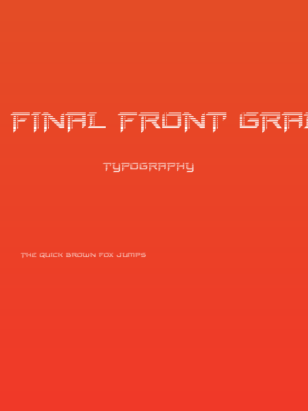 Final Front Gradient Poster