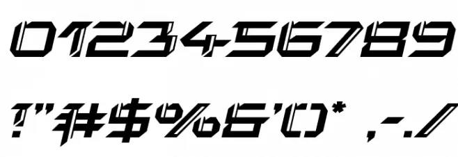 Final Front Italic Font OTHER CHARS