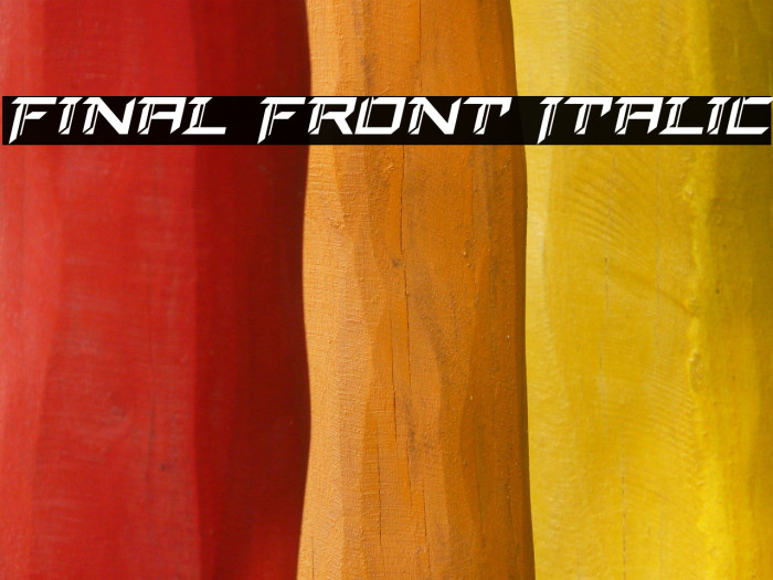 Final Front Italic Example 1
