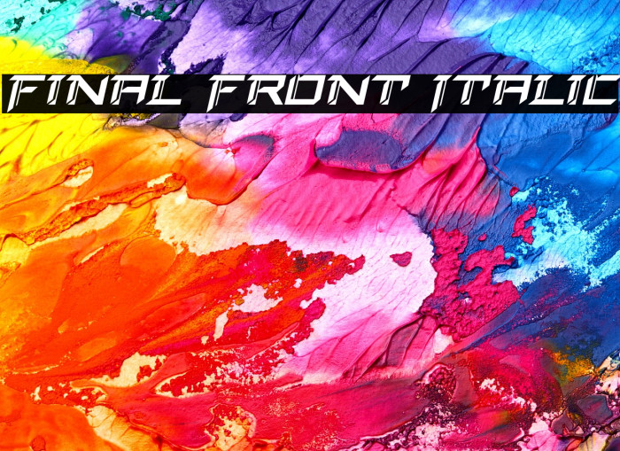 Final Front Italic Example 3