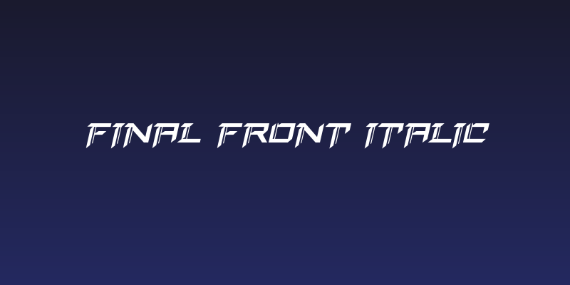Final Front Italic Social Header