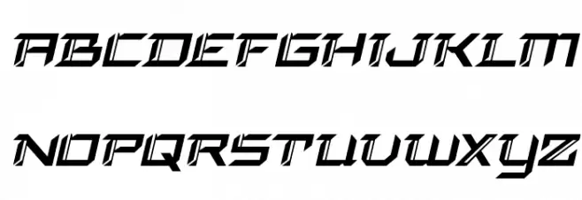 Final Front Italic Font Litere mici