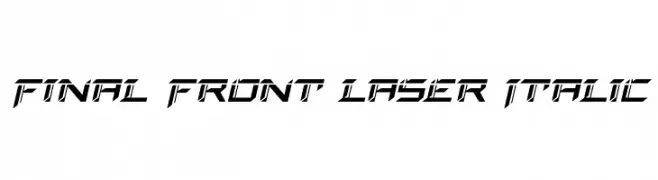 Final Front Laser Italic  baixar fontes gratis