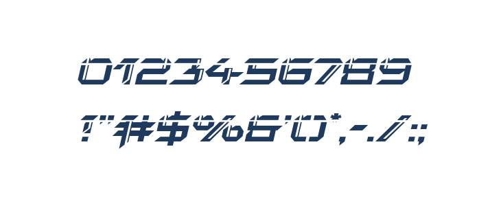 Final Front Laser Italic Other Characters