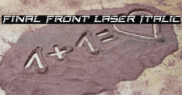 Final Front Laser Italic Example 2