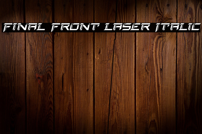 Final Front Laser Italic Example 3