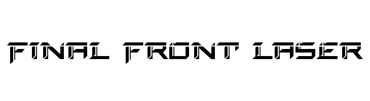 Final Front Laser  Free Fonts Download