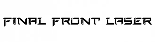 Final Front Laser  les polices de caractères gratuit tlcharger