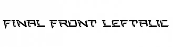 Final Front Leftalic  Fuentes Gratis Descargar