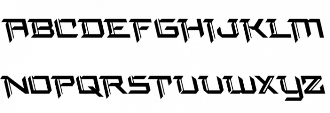 Final Front Leftalic Schriftart Groß
