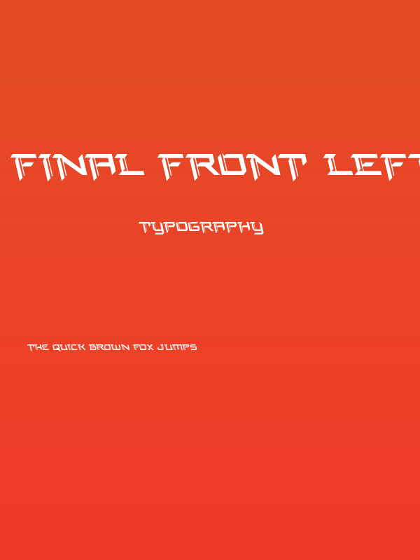 Final Front Leftalic Poster