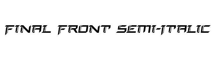 Final Front Semi-Italic  Descarca Fonturi Gratis