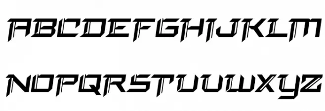 Final Front Semi-Italic फ़ॉन्ट अपरकेस