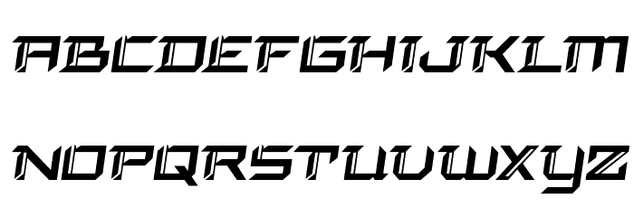 Final Front Semi-Italic Font LOWERCASE
