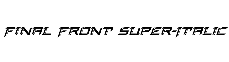 Final Front Super-Italic  नि: शुल्क फ़ॉन्ट्स डाउनलोड