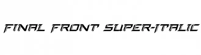 Final Front Super-Italic  Fuentes Gratis Descargar
