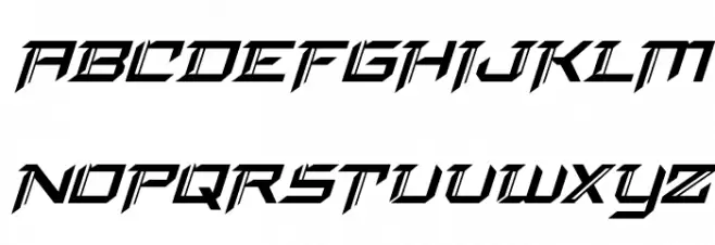 Final Front Super-Italic Fuentes MAYÚSCULAS