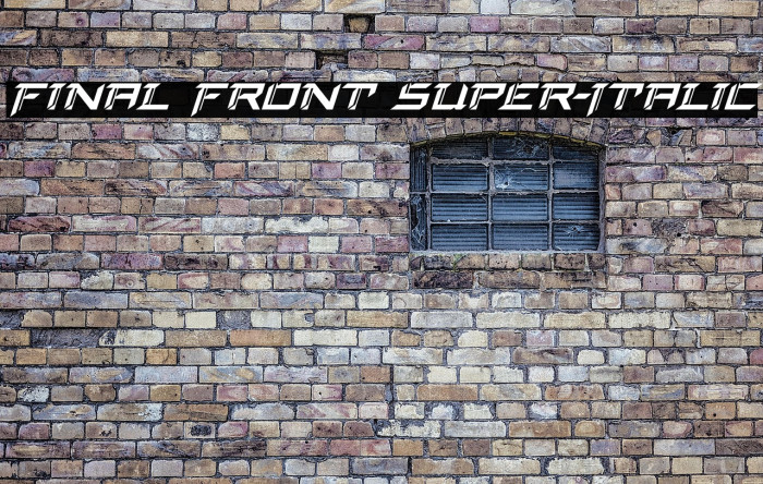 Final Front Super-Italic Example 1