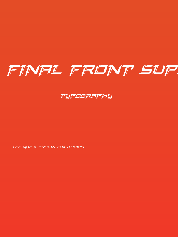 Final Front Super-Italic Poster