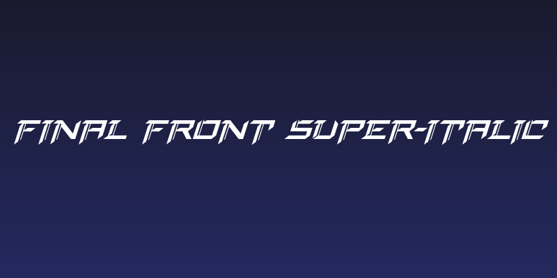 Final Front Super-Italic Social Header