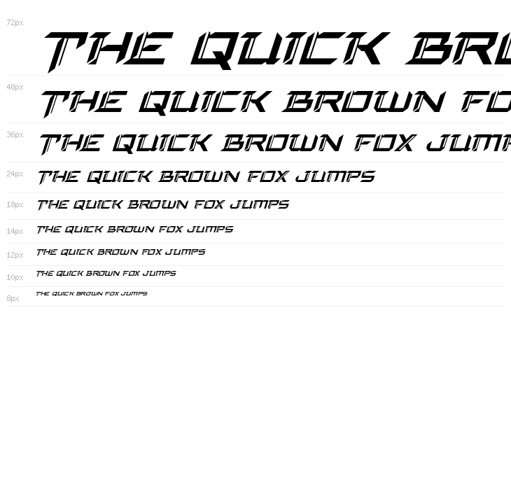 Final Front Super-Italic Waterfall