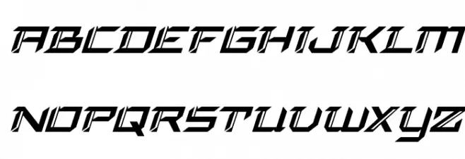 Final Front Super-Italic Шрифта строчной