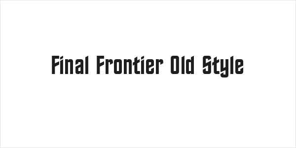 Final Frontier Old Style Logo