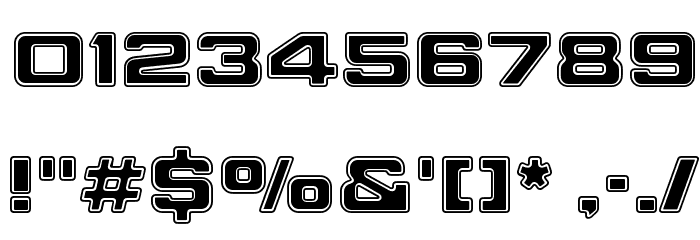 Final Frontier Shipside Schriftart Anderer Schreiben