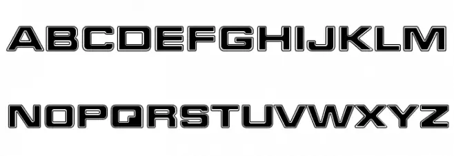 Final Frontier Shipside Polices MAJUSCULES