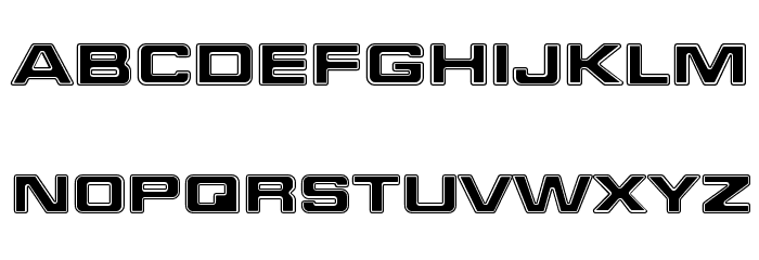Final Frontier Shipside Schriftart Kleinbuchstaben