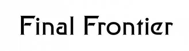 Final Frontier  baixar fontes gratis