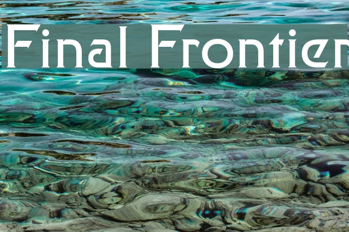 Final Frontier Font examples