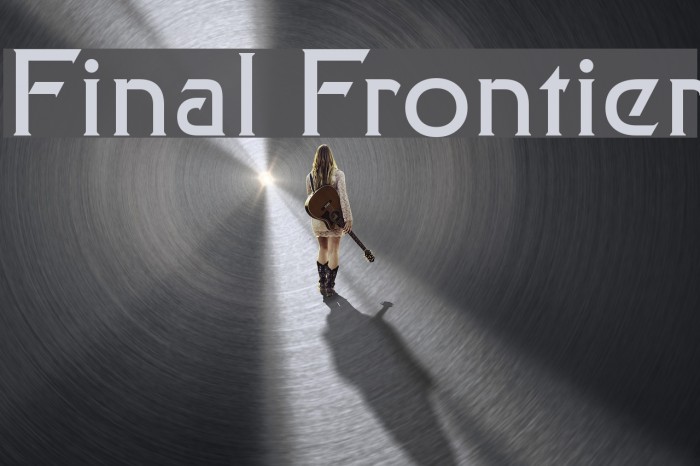 Final Frontier Font examples