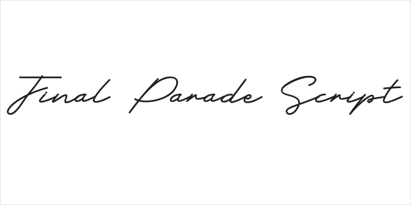 Final Parade Script Logo